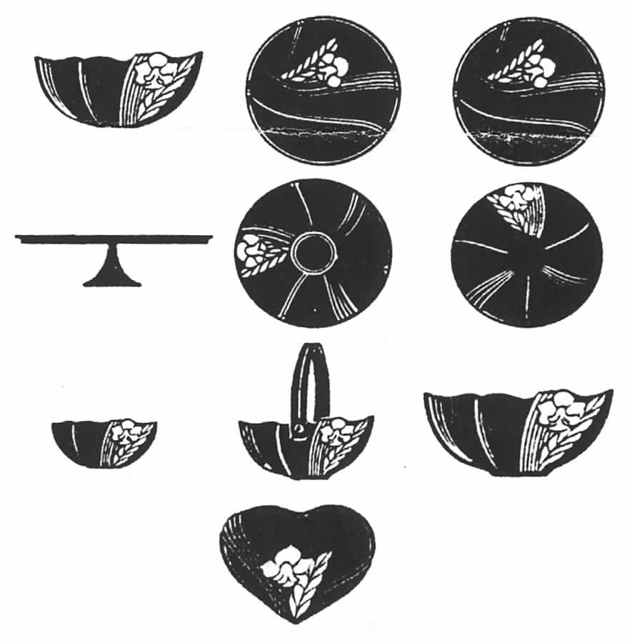Satin Orchid Heart Shape Tray by Mikasa-1