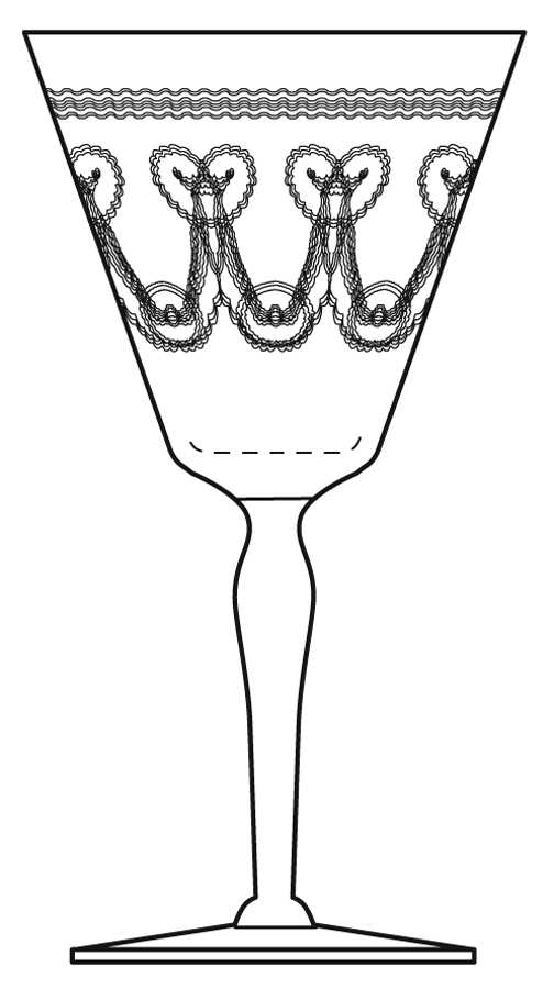 345 1-2 Clear (Stem 7659) Water Goblet by Morgantown-1