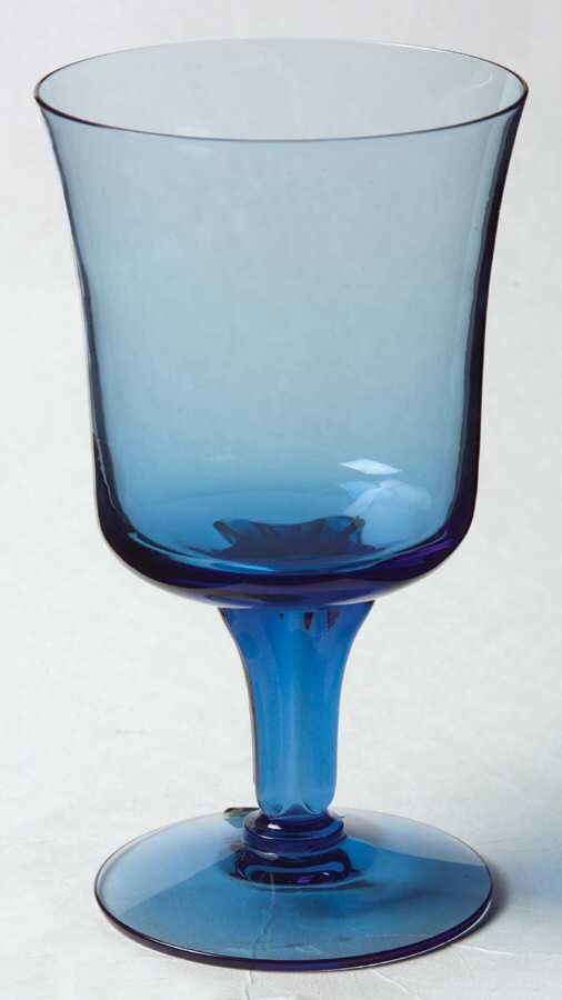 Manor Blue Water Goblet by Morgantown-1