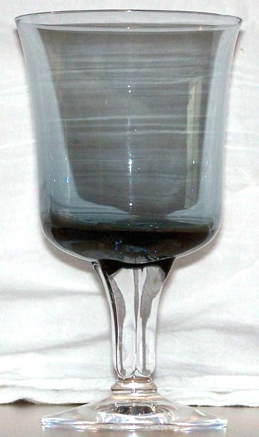 Manor Steel Blue Water Goblet by Morgantown-1