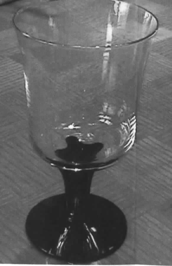 Manor Black Water Goblet by Morgantown-1