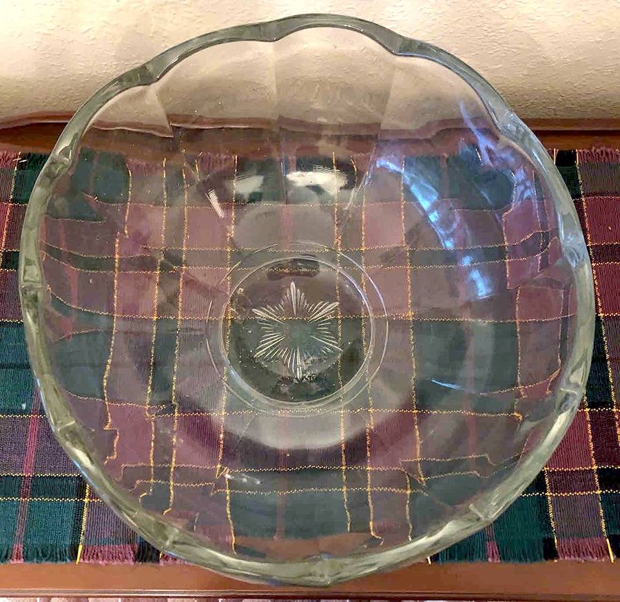 Colonial Clear Punch Bowl by McKee-1