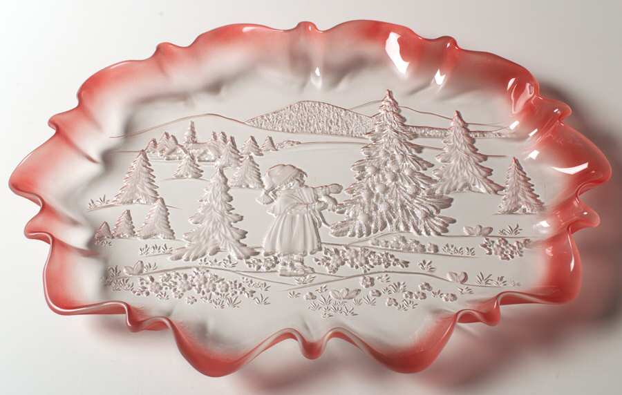 Christmas Story Berry Round Canape Serving Platter by Mikasa-1