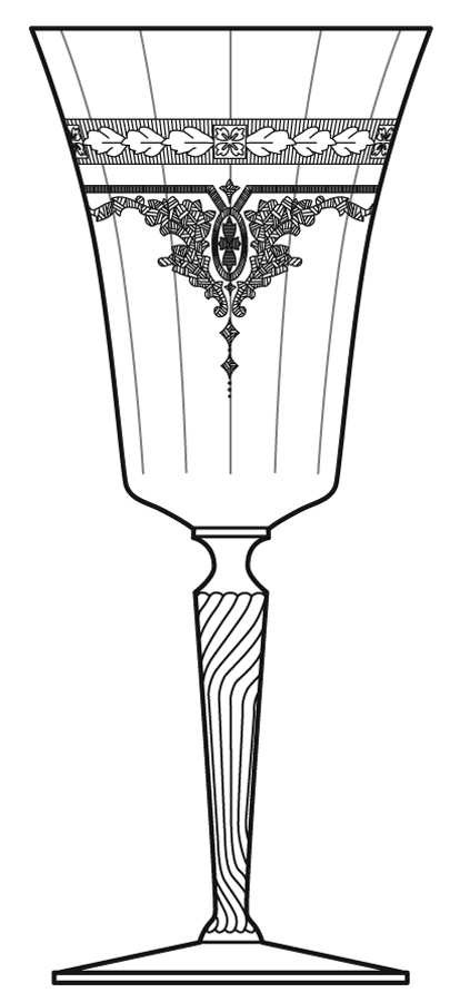 Corinth (No Gold) Water Goblet by Morgantown-1