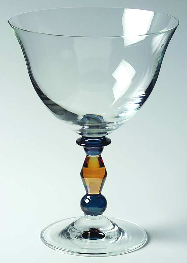 Kensington Clear Amber Champagne/Tall Sherbet by Mikasa-1