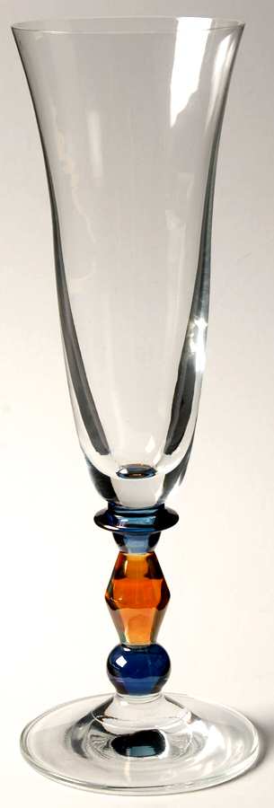 Kensington Clear Amber Fluted Champagne by Mikasa-1