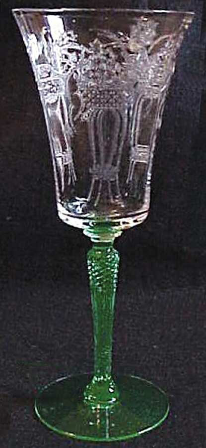 Nantucket Green Water Goblet by Morgantown-1
