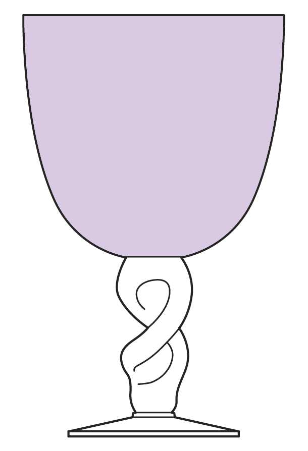 Adagio Amethyst Clear Water Goblet by Mikasa-1