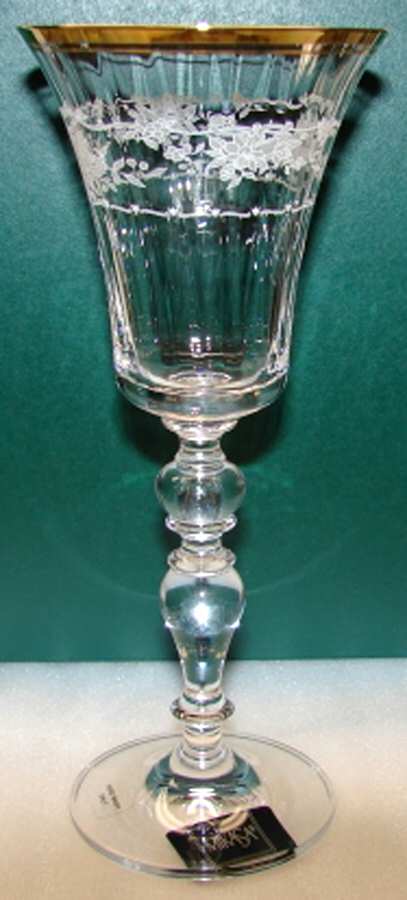 Garden Gala Gold Wine Glass by Mikasa-1