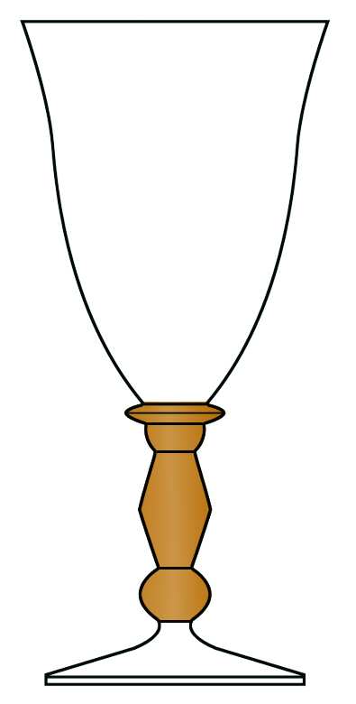 Kensington Amber Water Goblet by Mikasa-1
