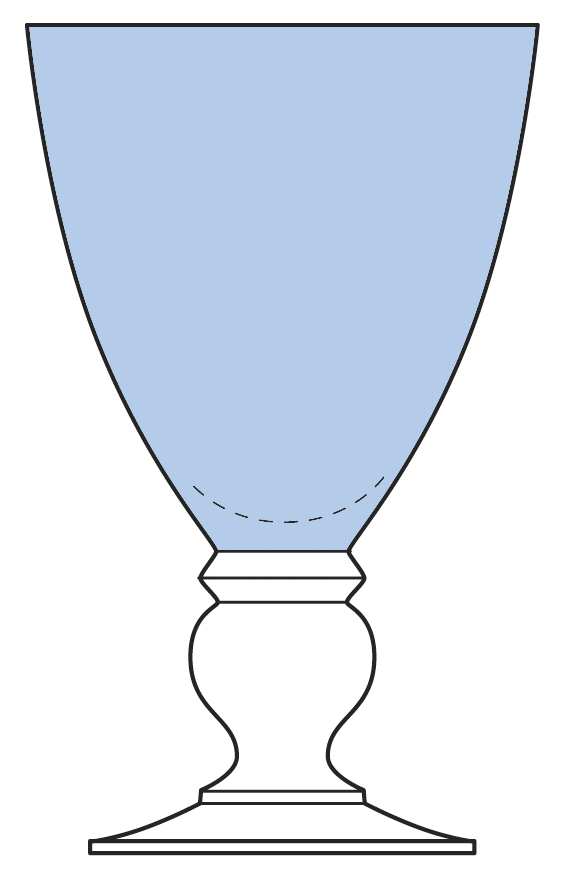 Provence Blue Water Goblet by Mikasa-1