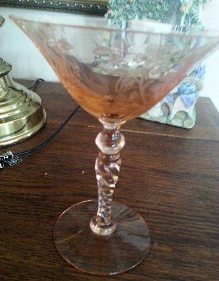 Baden Pink Champagne/Tall Sherbet by Morgantown-1