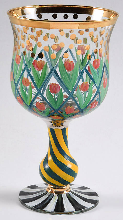Circus Tall Water Goblet by MacKenzie-Childs-1