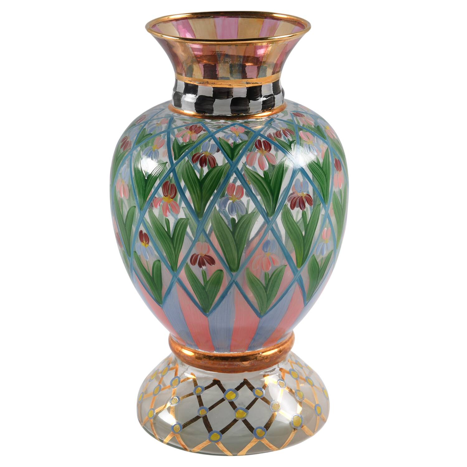 Circus 8" Footed Flared Vase by MacKenzie-Childs-1