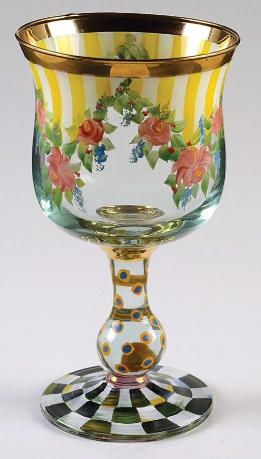 Circus Tall Water Goblet by MacKenzie-Childs-1