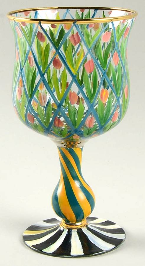 Circus Tall Water Goblet by MacKenzie-Childs-1