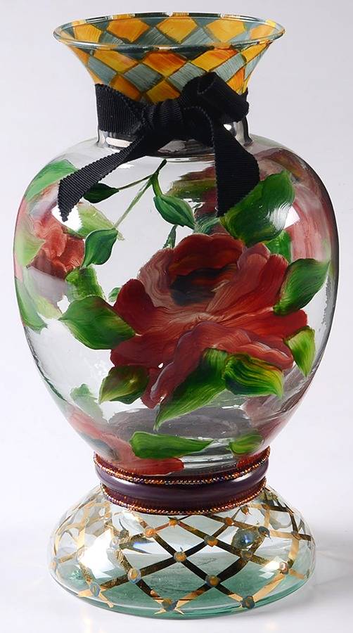 Circus 8" Footed Flared Vase by MacKenzie-Childs-1