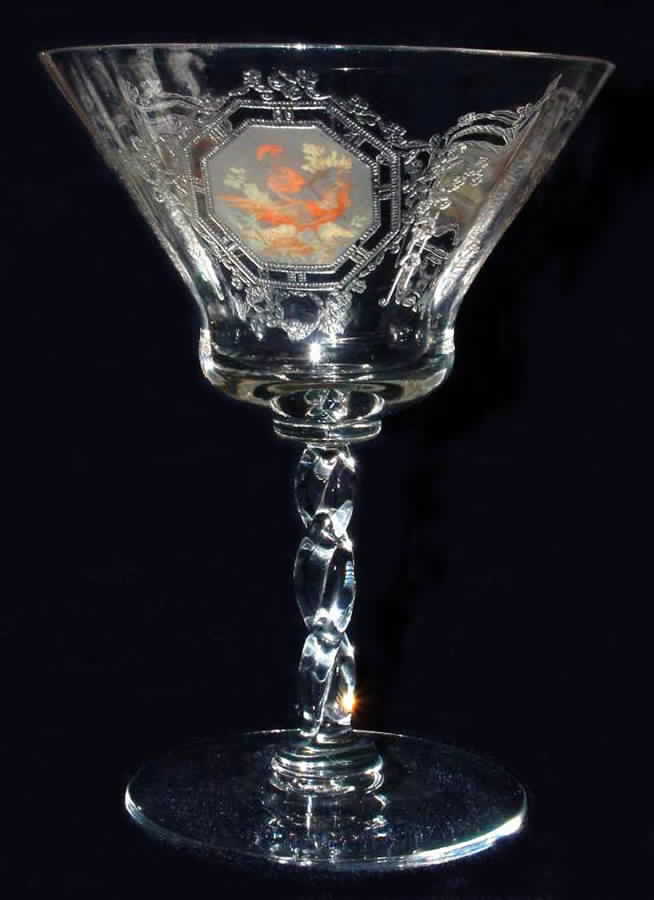 Manchester Pheasant (Stem #7664) Champagne/Tall Sherbet by Morgantown-1