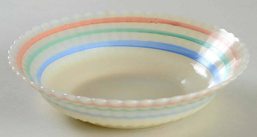 Petalware Cremax Beige Pastel Dec. Cereal Bowl by MacBeth-Evans-1