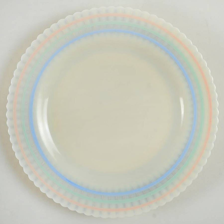 Petalware Cremax Beige Pastel Dec. Dinner Plate by MacBeth-Evans-1