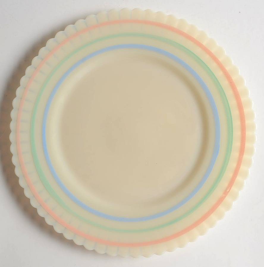 Petalware Cremax Beige Pastel Dec. 8" Salad Plate by MacBeth-Evans-1