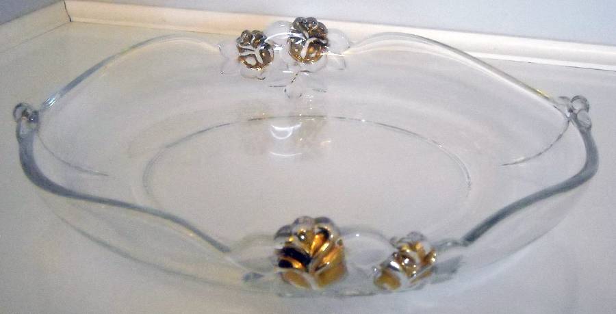 Gilded Rose 12" Hostess Server/Tray by Mikasa-1