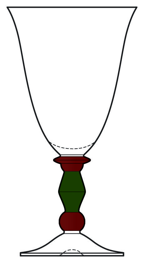 Festive Kensington Water Goblet by Mikasa-1