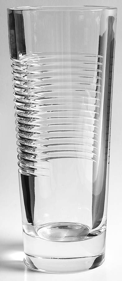Jazz (All Clear, Cut Bowl) 12" Flower Vase by Mikasa-1