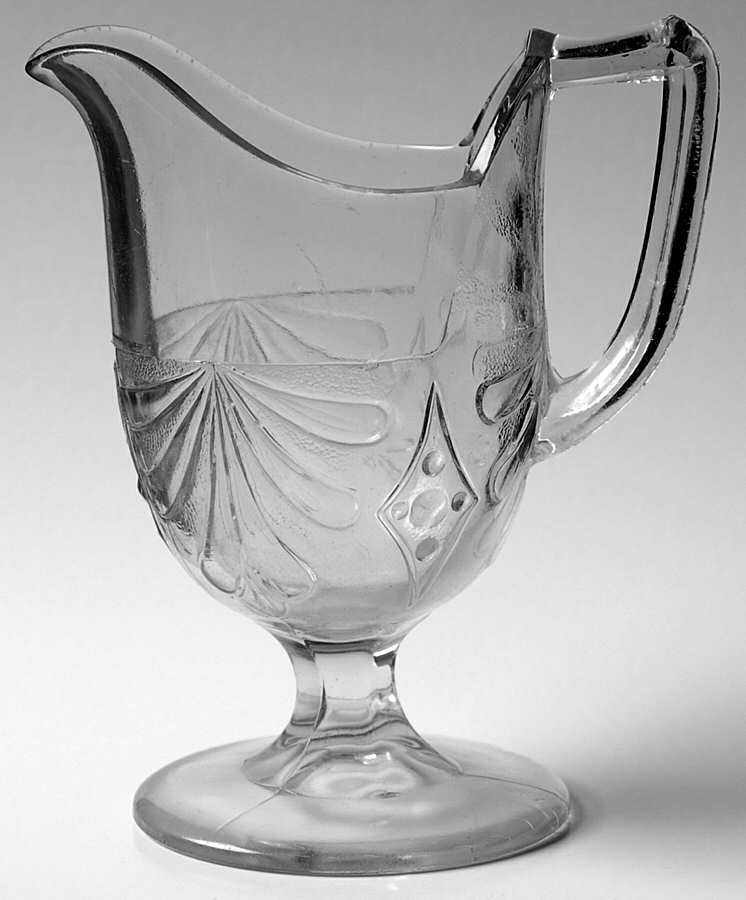 Fan with Diamond & Shell Creamer by McKee-1