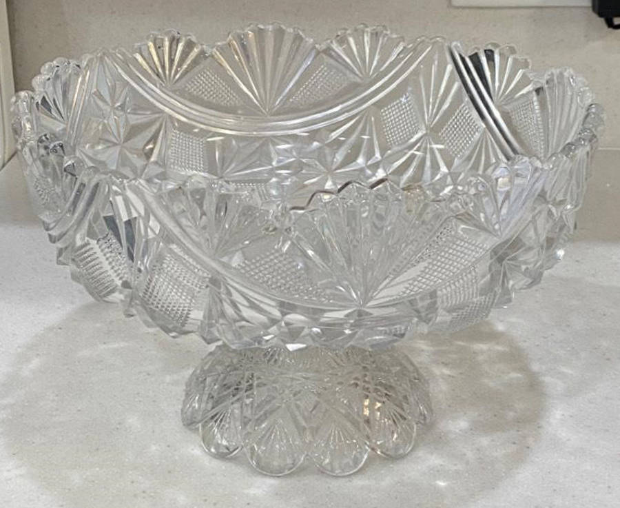 Teutonic Round Compote (Height X Width) by McKee-1