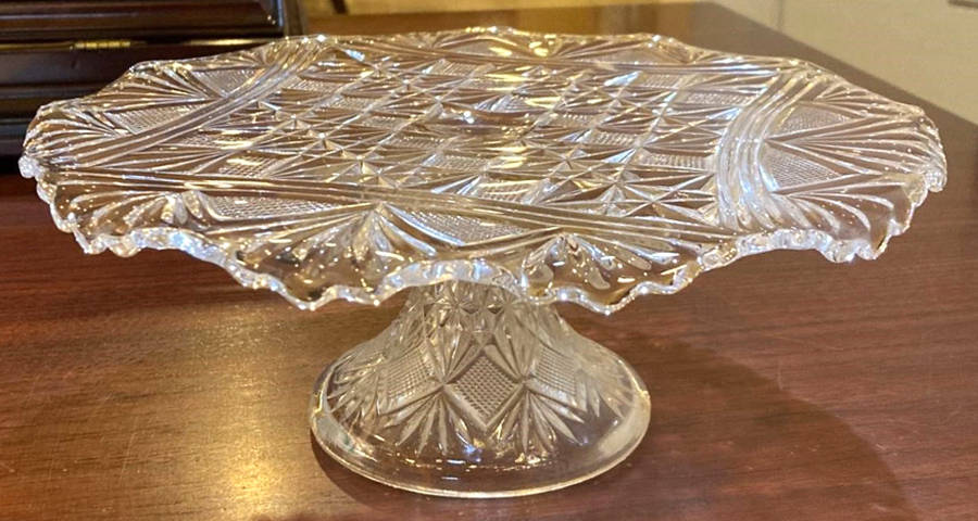 Teutonic 9" Diameter Pedestal Cake Stand by McKee-1
