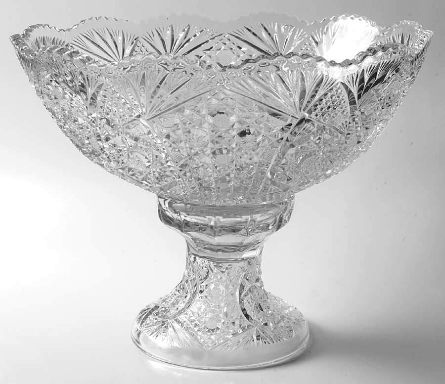 Leader Clear Punch Bowl with Stand by McKee-1