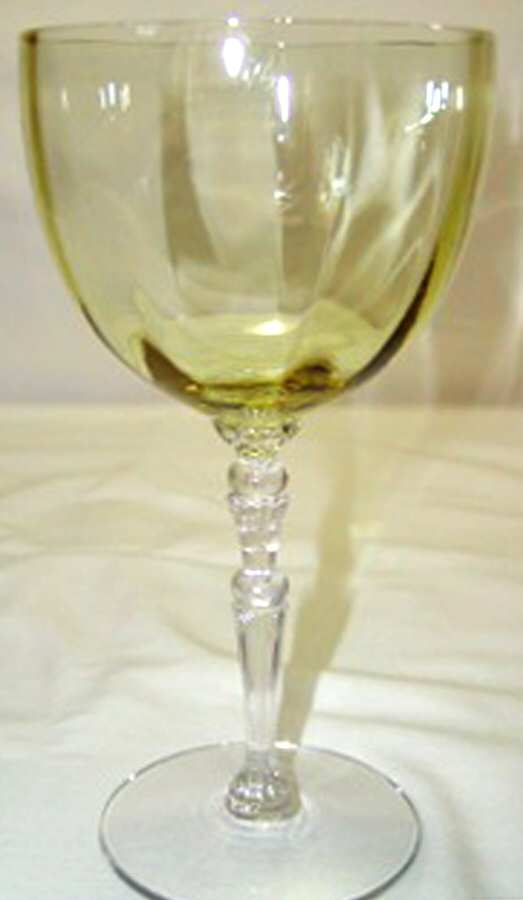 Majesty Topaz Yellow Water Goblet by Morgantown-1