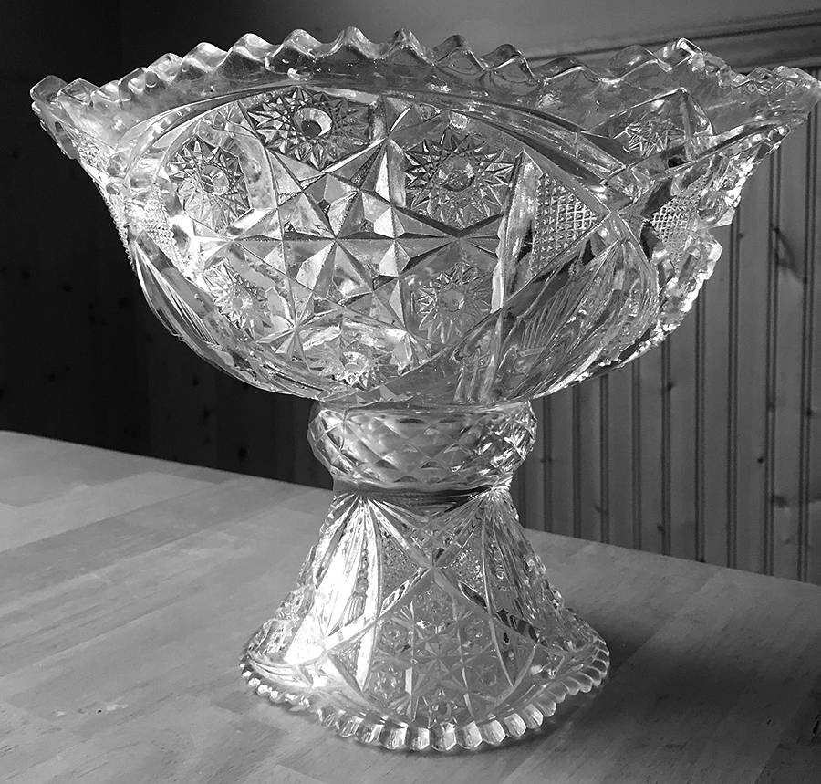 Fentec Clear Punch Bowl with Stand by McKee-1