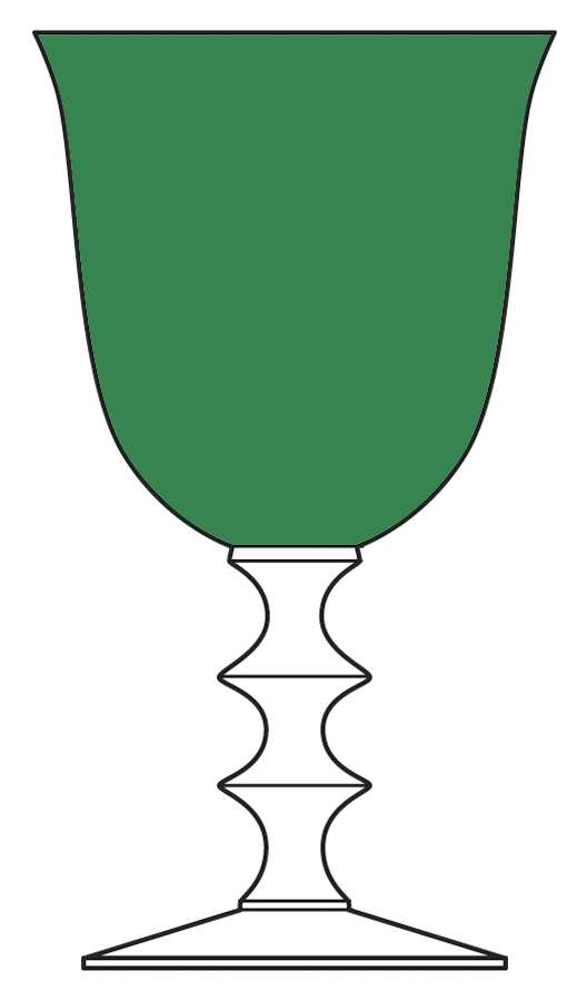 Warwick Green Water Goblet by Morgantown-1