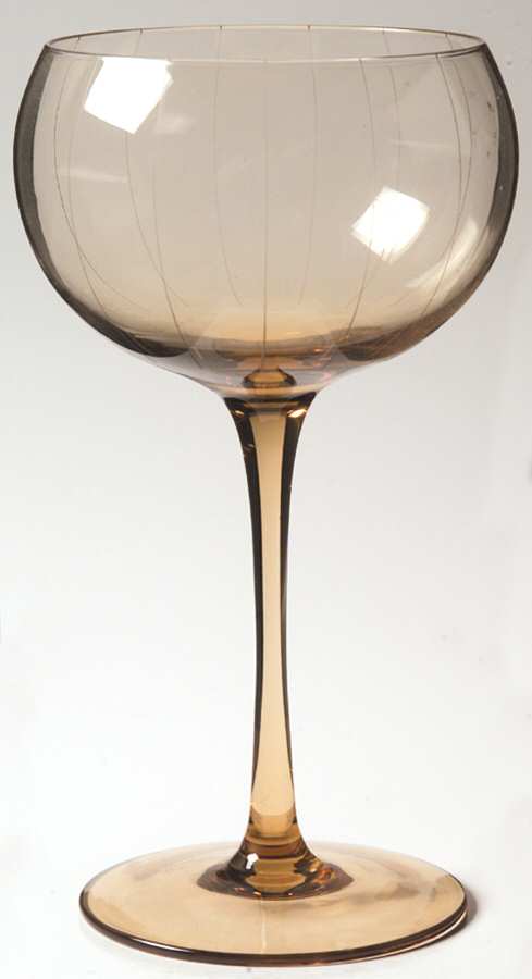 Highline Amber Water Goblet by Mikasa-1