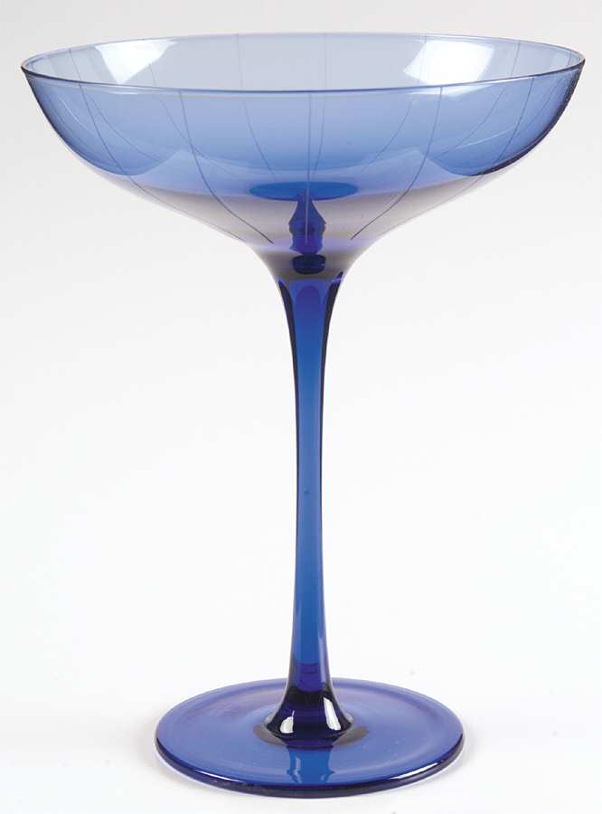 Highline Blue Martini Glass by Mikasa-1