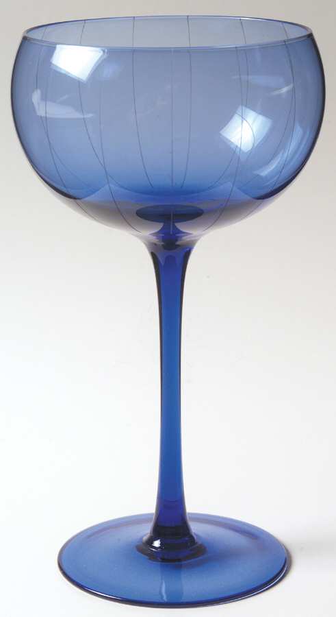 Highline Blue Water Goblet by Mikasa-1