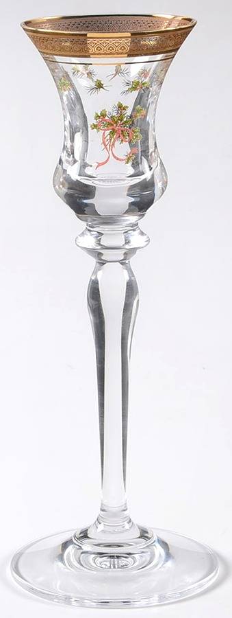 Palatial Holly Gold 7" Single Light Candlestick by Mikasa-1