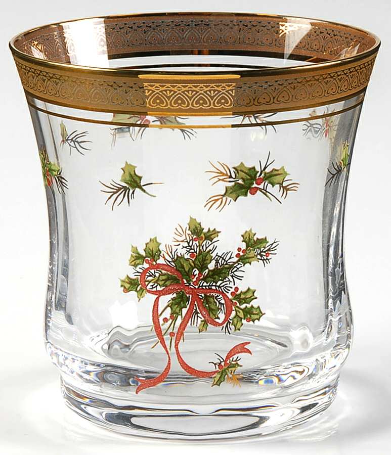 Palatial Holly Gold Double Old Fashioned by Mikasa-1