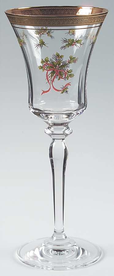 Palatial Holly Gold Water Goblet by Mikasa-1