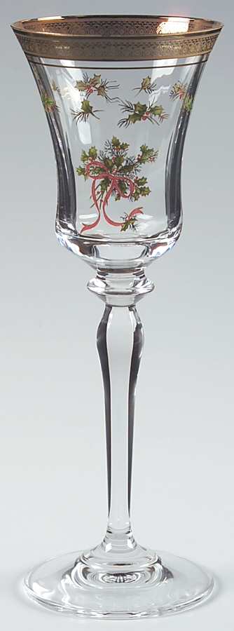 Palatial Holly Gold Wine Glass by Mikasa-1