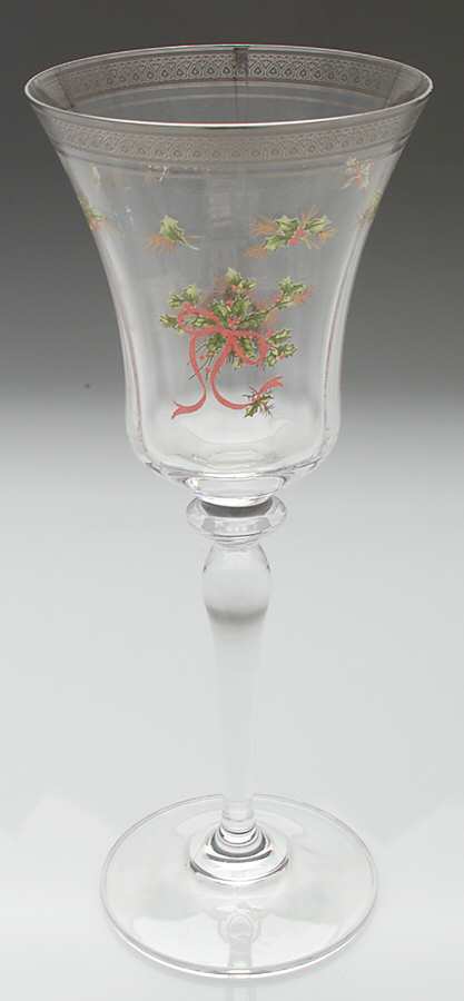Palatial Holly Platinum Water Goblet by Mikasa-1