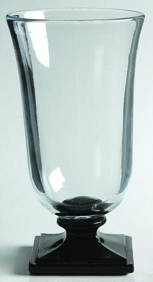 Clico Clear Black 8 Oz Footed Tumbler by McKee-1