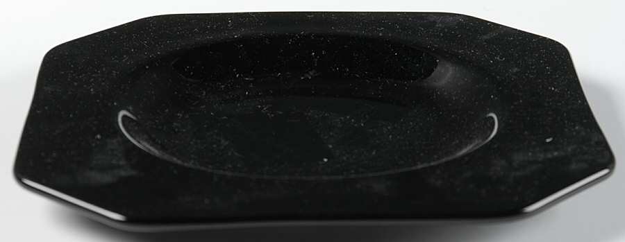 Clico Clear Black Salad Plate by McKee-1