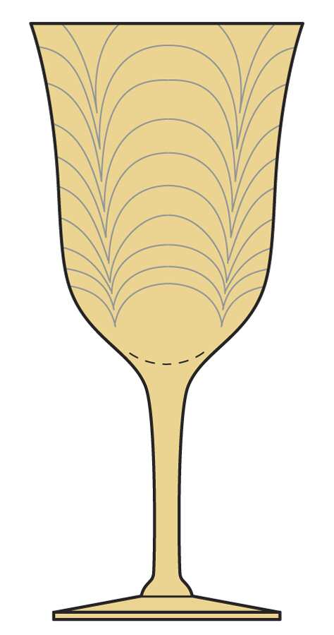 Palm Optic Topaz (Stem 7577) Water Goblet by Morgantown-1