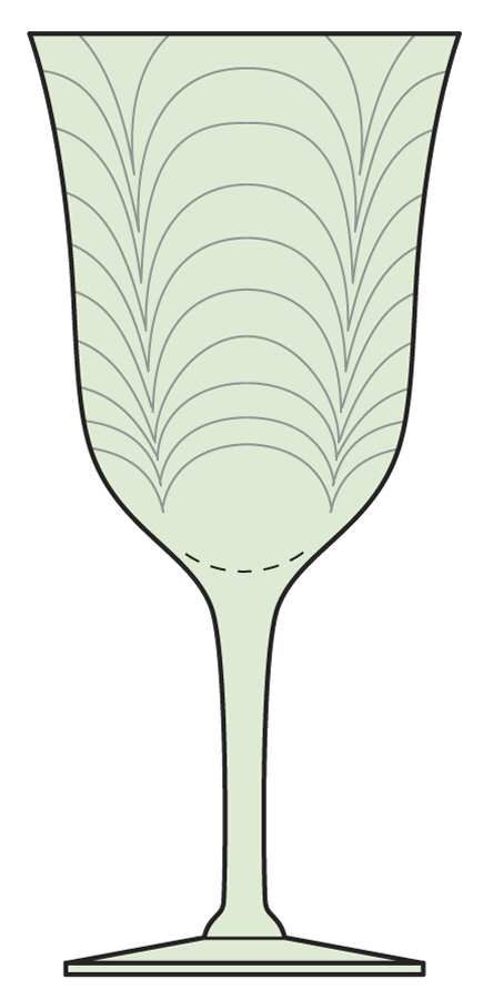 Palm Optic Green (Stem 7577) Water Goblet by Morgantown-1