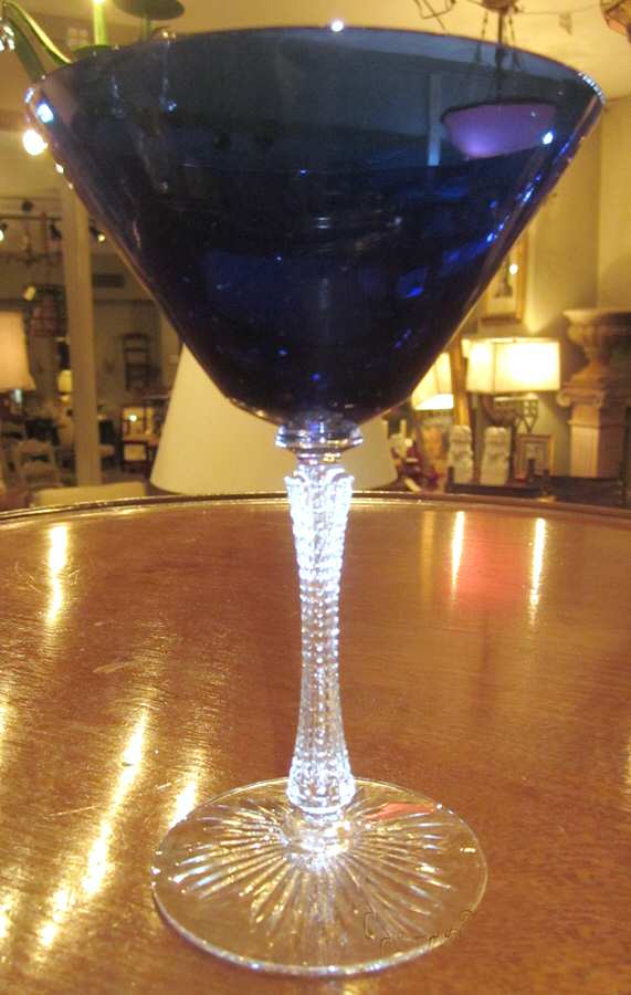 Empire Cobalt Blue Champagne/Tall Sherbet by Morgantown-1