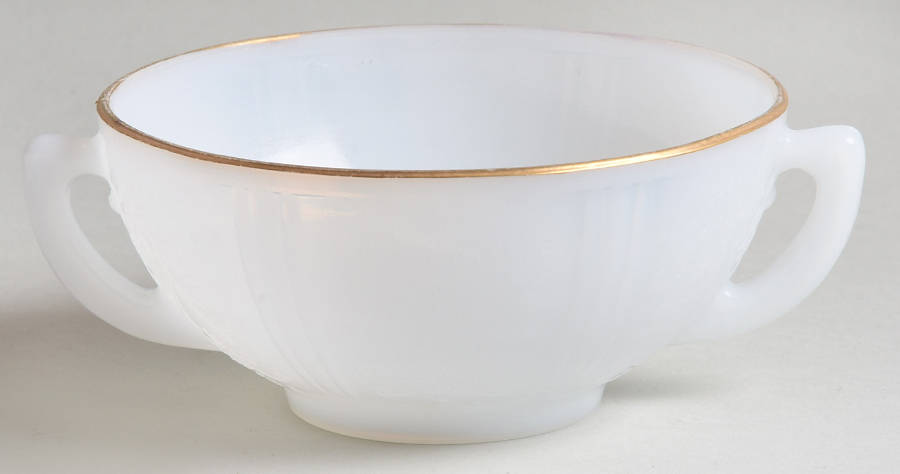 American Sweetheart Monax (Gold Trim) Cream Soup Bowl by MacBeth-Evans-1