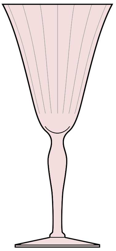 Heirloom Pink Water Goblet by Morgantown-1